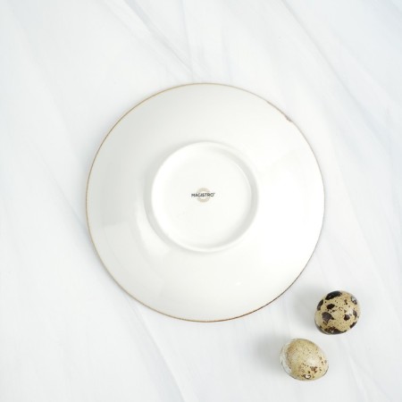 Porcelain salad Magistro "Cerera", 400 ml, d = 16.2 cm, color orange color-8