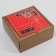 Folding box "New Year's Post", 15 x 15 x 7 cm, New Year