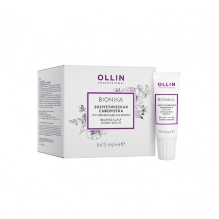 Energy serum against hair loss Ollin Professional Bionika, 6x15 ml
