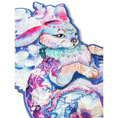 Wooden puzzle "Water Rabbit", size L - 27 × 32 cm, 197 parts-3