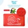 Roxy-Kids anti-slip rubber rug for bathtubs, 34x58 cm, red color