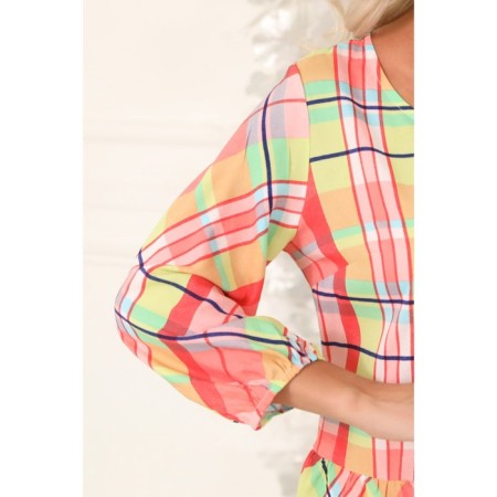 Female blouse, size 50, orange color-9