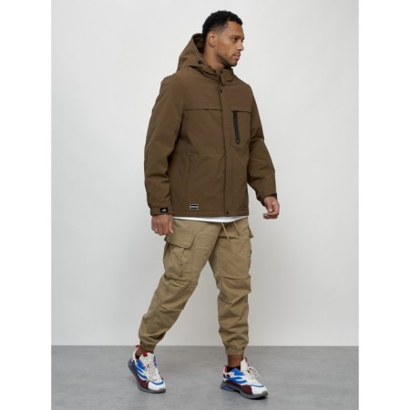 Male spring jacket, size 52, brown color-2