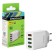 Network charger QC Ergolux ELX-RA02QC-C01, 4 USB, 3A, 36W, fast charging, white