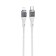 Hoco U115, Type -C - Lightning, 1.2 m, transparent data transmission, nylon braid, gray