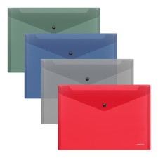 The convert folder on the B5 button (285x210 mm), 160 μm, Erichkrause Glossy Classic, translucent, mix