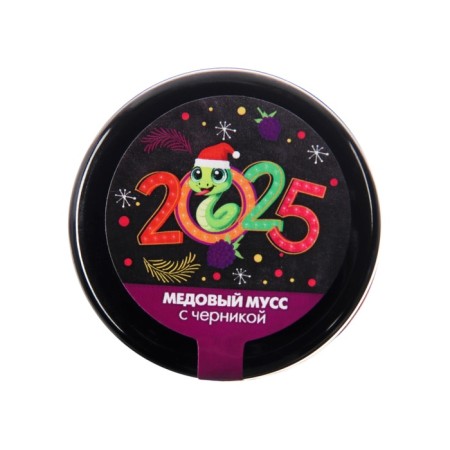 Honey mousse "New Year!", With blueberries, 30 g-2