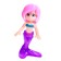 Plastic designer "Mermaid", 5 parts, mix