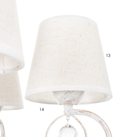 Virzhini chandelier 5x40W E14 white+gold 56x56x80 cm Bayerlux-8