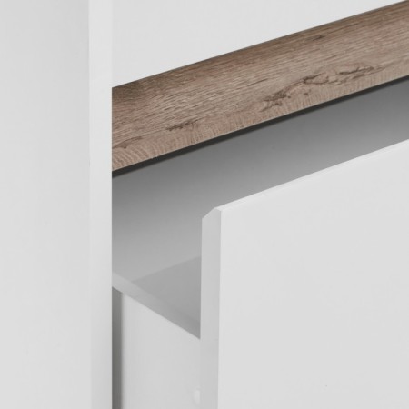 Tumba under the Aquaton sink Marty, 70 cm, white color, oak endgrain-3