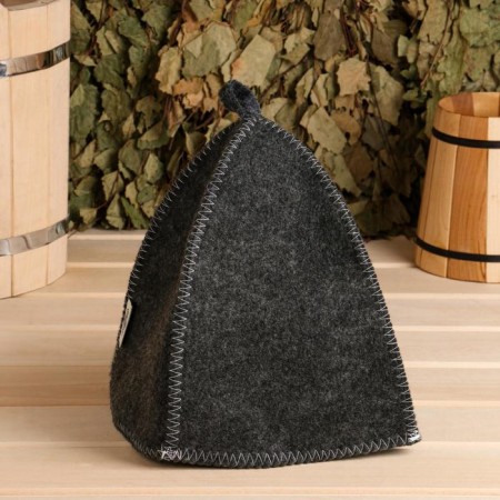 Set of bath "Male" portfolio 5 items, gray, with embroidery-6