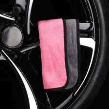 A car for washing a car, Cartage, microfiber, 800 g/m², 20 × 30 cm, pink-gray