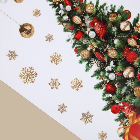 Vinyl stickers on the windows "Fairy -tale spruce", reusable, 20 x 34.5 cm, New Year-2