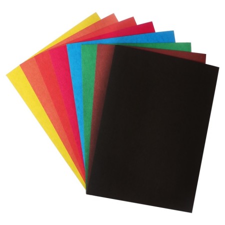 Cardboard of color A5, 8 sheets, 8 colors, non -370 g/m2, in the folder-1
