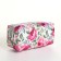 Cosmetic bag with lightning, white/pink color