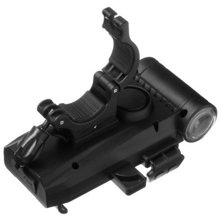 Holder for a steering wheel for a phone with functions: flashlight, sound signal, Power Bank-8