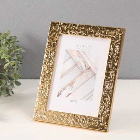 Photo frame plastic to worlds 15x21 651511-6 (6) gold (plastic screen)-1