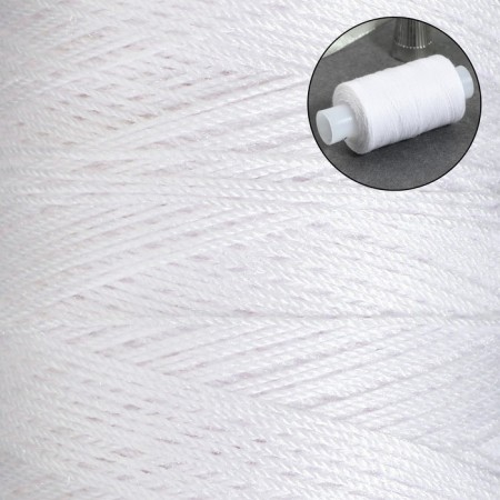Shoe threads, 70ll, 200 m, white color-1