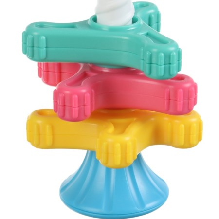 Developing toy Pyramid "Twist me" with gears, rattle, crumb I-3