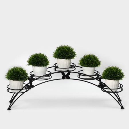 Flowers stand "Arca-5", d = 12 cm, black color