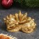 Figure "Dragon with spikes" gold, 8.5x3x5.5cm