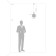 Suspended lamp Freya Fr8012PL-01AM Zelma, 200x200x1310 mm, E27, 1x40W, brass color