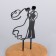 Topper for a cake, 10 × 18 cm, black color