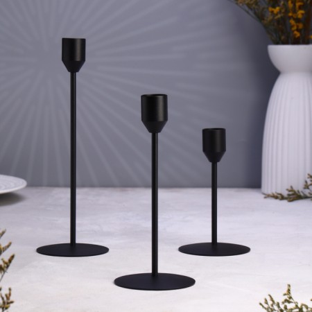 Set of candlesticks "Trio" 8x24; 8x19; 8x14cm-1