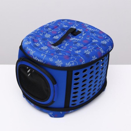 The folding bag is large, the EVA material, 42.5 x 37.5 x 29.5 cm, blue-3