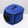 The folding bag is large, the EVA material, 42.5 x 37.5 x 29.5 cm, blue