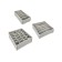 A set of 3 organizers for Kit clothing, in a drawer, color gray