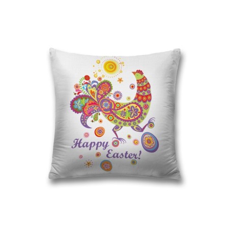 Decorative pillowcase "Ornamental chicken on Easter", on a zipper, size 45x45 cm