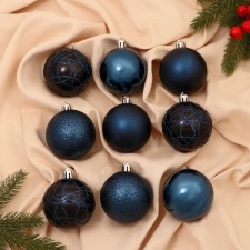Set of balls plastic D-6 cm, 9 pcs 