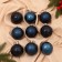 Set of balls plastic D-6 cm, 9 pcs "Aviva" blue