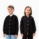 Bomber Children's minku Black color, height 110 cm