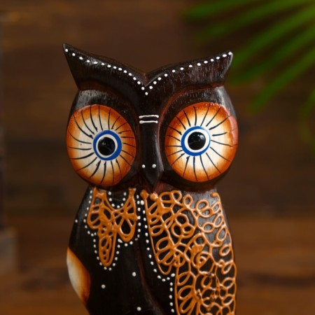 Souvenir set tree "Owls with ornament" 8x7x17 cm-2