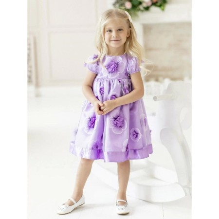 Dress "Flora", height 98 cm, lilac color