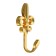 One -rod hook for curtains Cappio KC113, color gold, 2 pcs