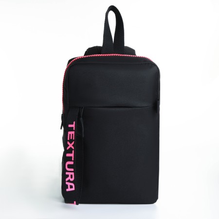 Textura's backpack, external pocket, black/pink color-1