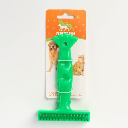Comb-breeze "Paw", 15 x 8.8 cm, green-4