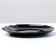 Ceramic “Obsidian” plate, 17 cm, black color