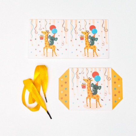 Self -assembly box "Children's" giraffe 10x10x10 cm-4