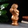 Figure "Angel with a basket" bronze 19x20x42cm