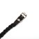 Collar leather wicker, 1.2 x 36 cm, Osh 20-30 cm, black
