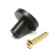 Cappio pen pen, d = 25 mm, h = 20 mm., Brass, color black
