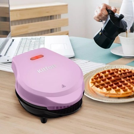 Electric waffle box KitFort KT-3685, 550 W, Belgian, anti-stick coating-3