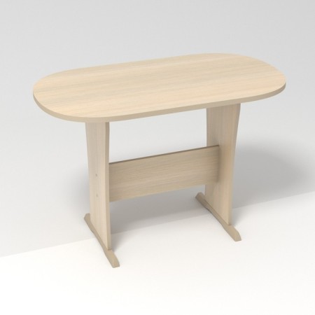 Dining oval "chord", 1100x600x735, dairy oak