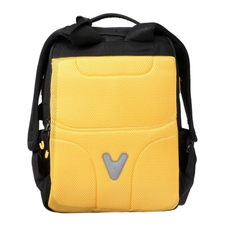 Youth backpack 45 x 31 x 12 cm, ergonomic back, Across M-4, black/yellow M-4-1-5