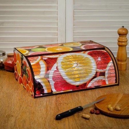Wooden breadbreads "Fruits", Color, 38x26x14 cm