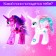 Suretry-Surprise toy Snow Pony with light and stickers, Mix color